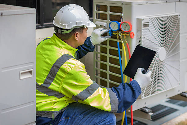 Professional Ac Installation technician working in Johnsonville, NY